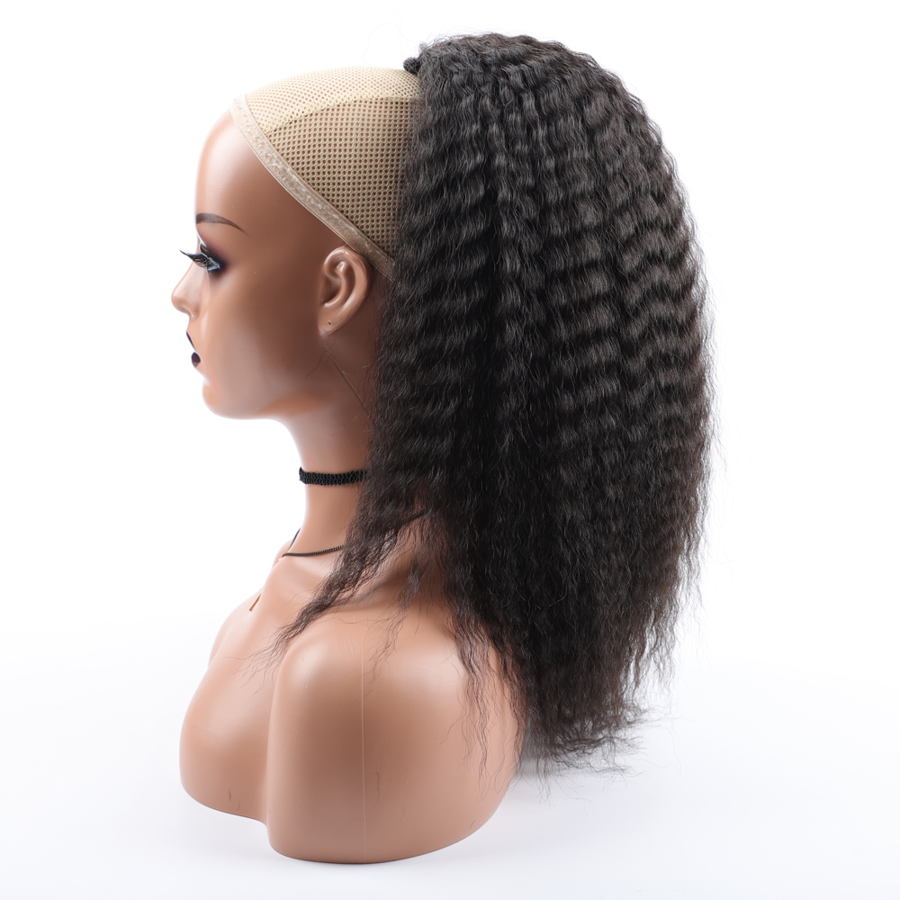 Drawstring Afro Curly Puff Ponytail - 合成巾着ポニーテール,伸縮性ヘアエクステンション,カーリー,ハイパフ,偽のヘアピース