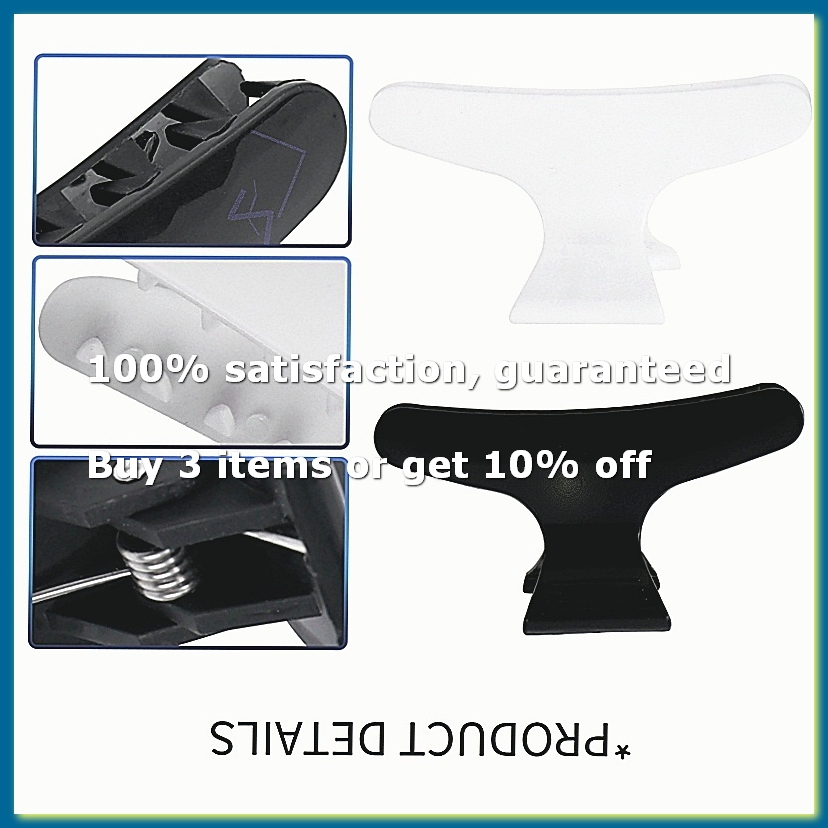 4 個ブラックホワイト美容師バタフライスタイルスタイリングヘ - Hair Clips のレビューと価格