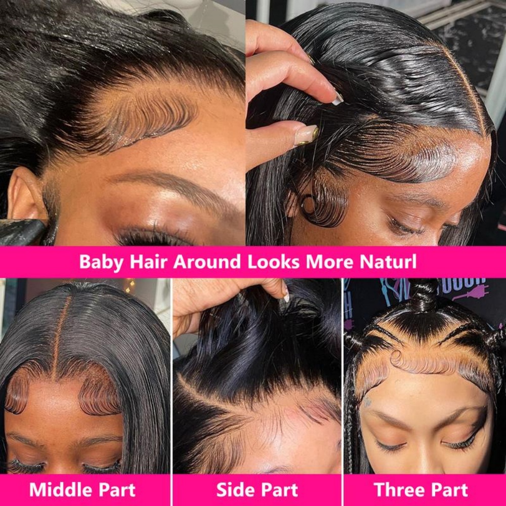 200%高密度ボディウェーブレースフロントウィッグ人毛13x - Hd Lace Frontal Wig Human Hair Pre Plucked のレビューと価格