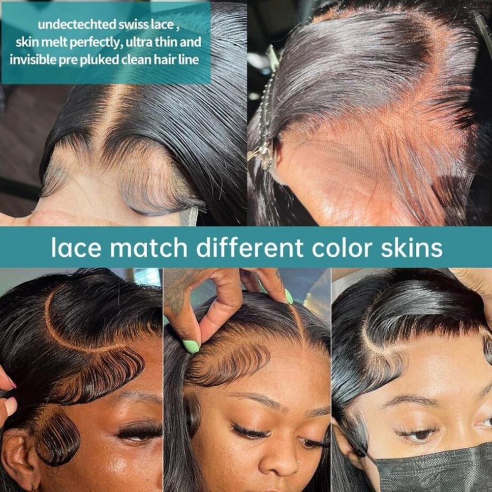 200%高密度ボディウェーブレースフロントウィッグ人毛13x - Hd Lace Frontal Wig Human Hair Pre Plucked のレビューと価格