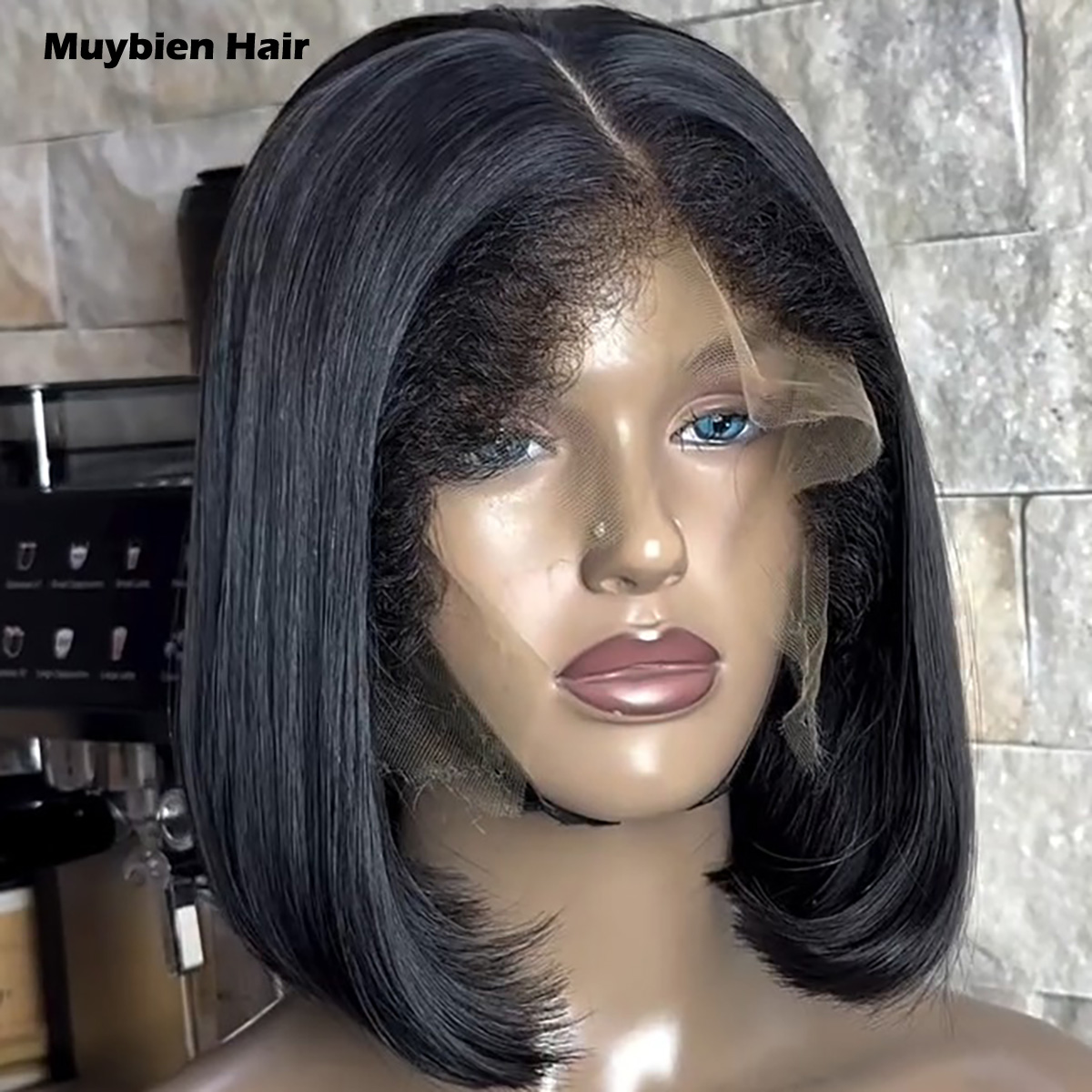 350の密度で、ベビーヘア付き、超ダブルドロー加工のストレー - Glueless Wear And Go Human Hair Wig のレビューと価格