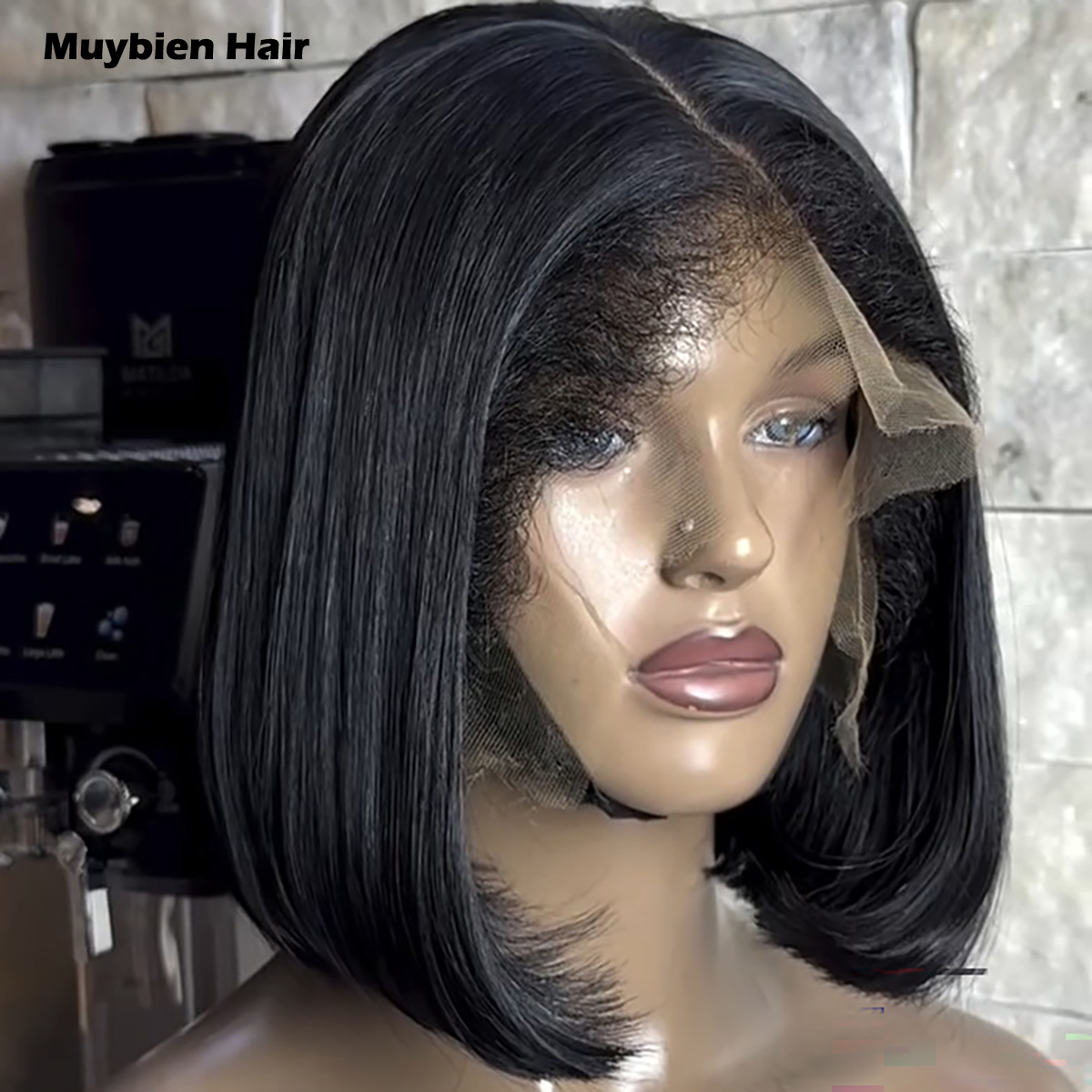 350の密度で、ベビーヘア付き、超ダブルドロー加工のストレー - Glueless Wear And Go Human Hair Wig のレビューと価格