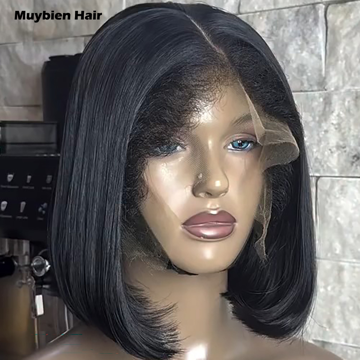 350の密度で、ベビーヘア付き、超ダブルドロー加工のストレー - Glueless Wear And Go Human Hair Wig のレビューと価格