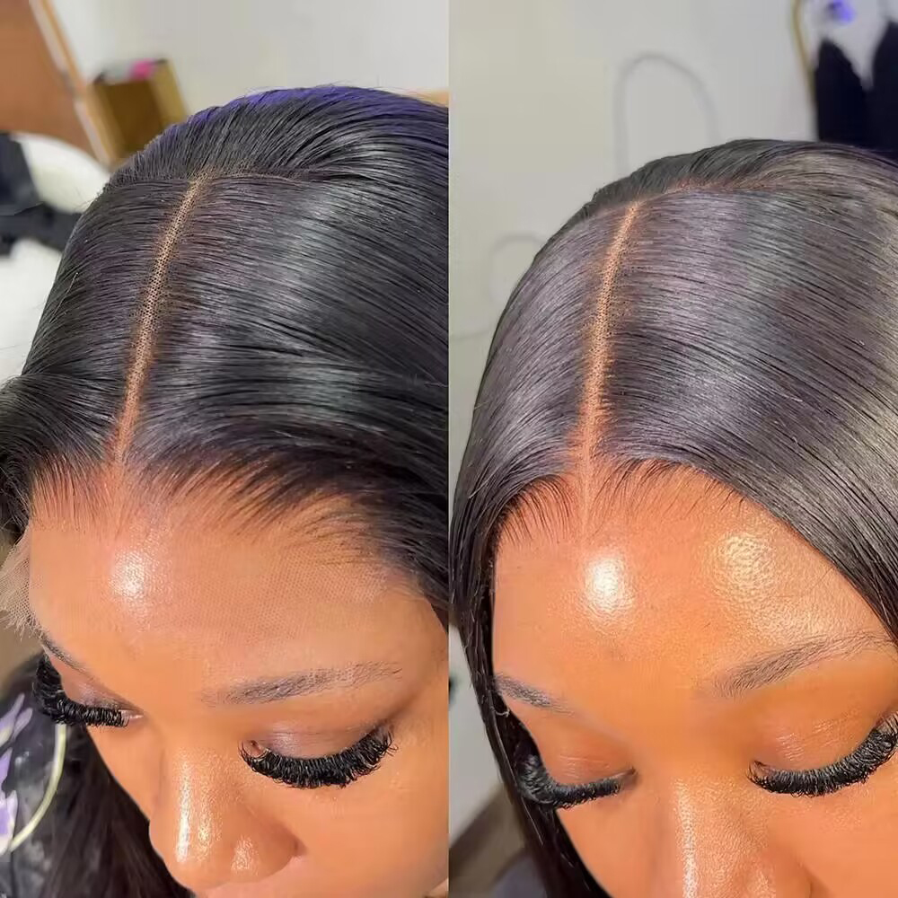 200%高密度ボブウィッグ人毛13x4 HDレースフロントウ - Glueless Wear And Go Human Hair Wig のレビューと価格