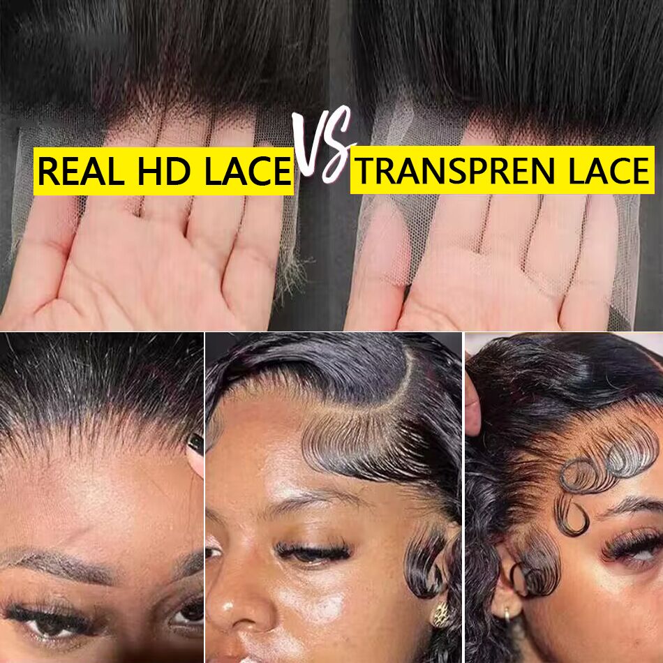 200%高密度ボブウィッグ人毛13x4 HDレースフロントウ - Glueless Wear And Go Human Hair Wig のレビューと価格