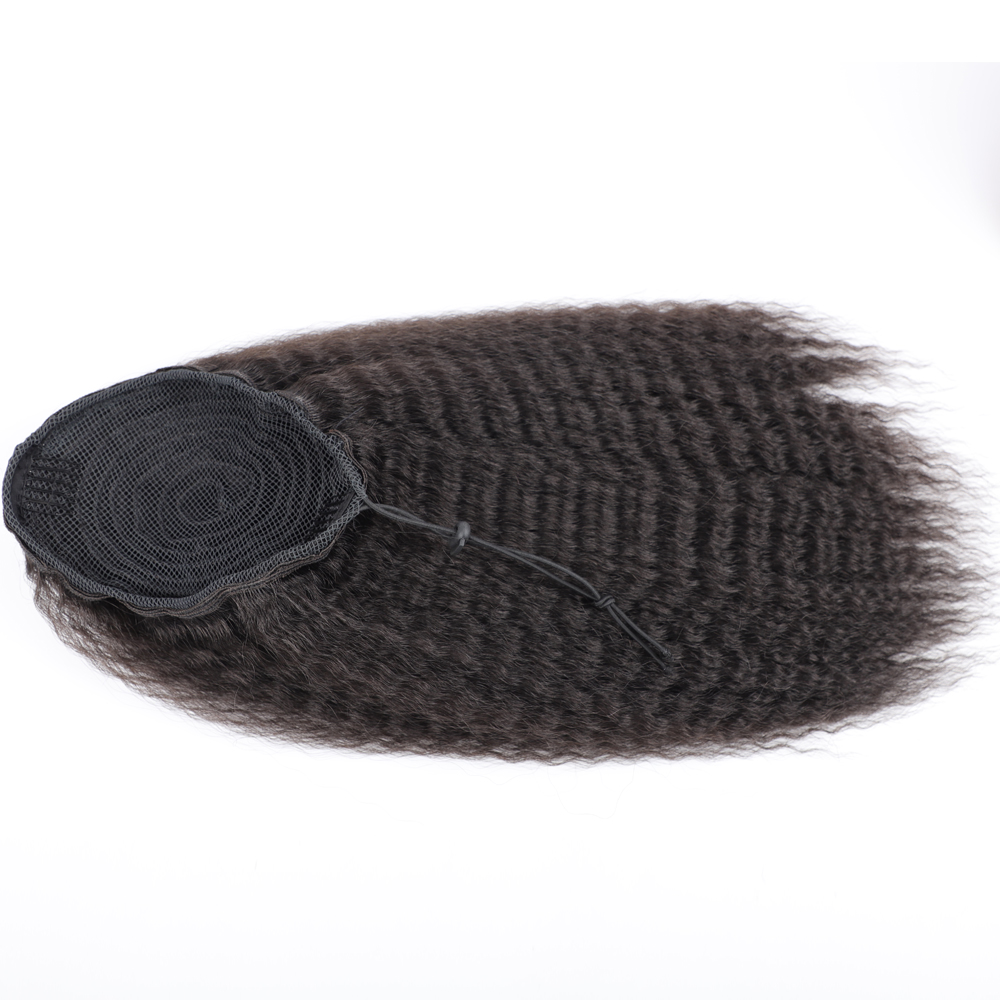 合成巾着ポニーテール,伸縮性ヘアエクステンション,カーリー, - Drawstring Afro Curly Puff Ponytail のレビューと価格