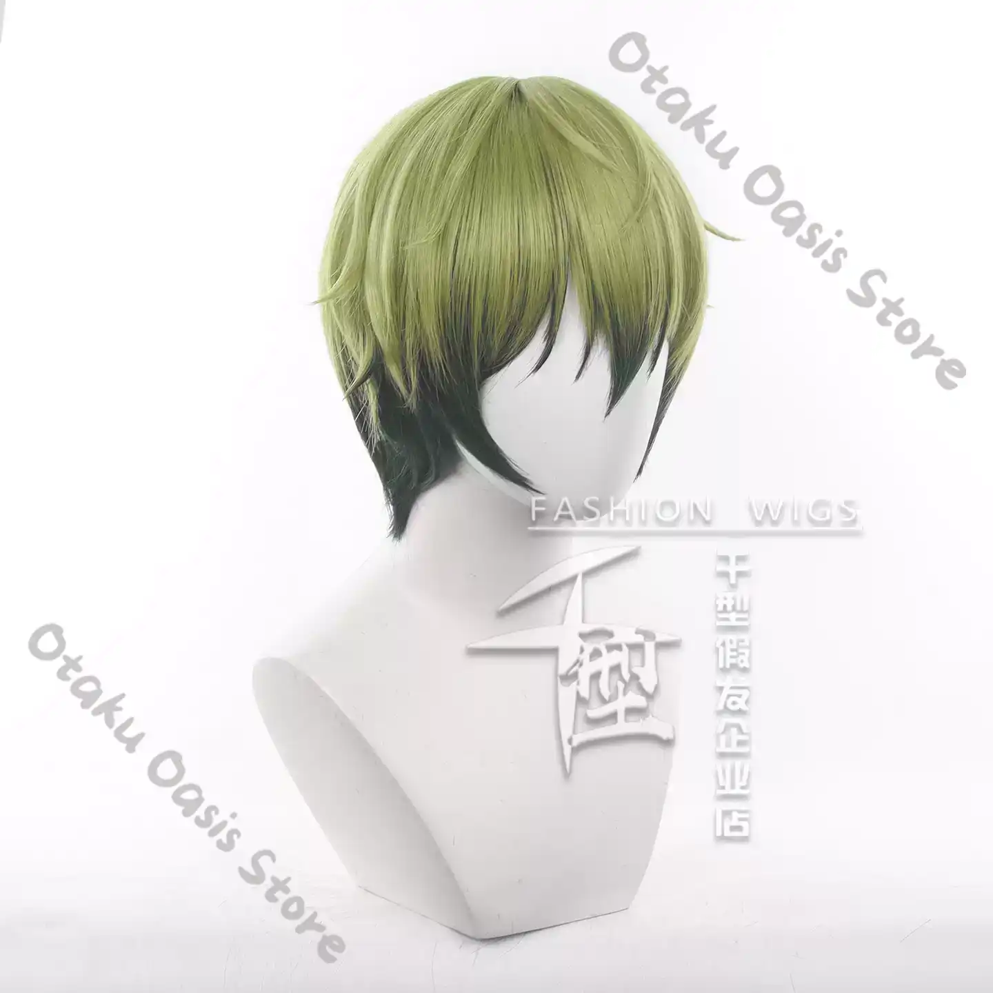 呪術廻戦、真庭ナオヤのコスプレ用、徐々に色が変わるウィッグ、 - Synthetic Wigs のレビューと価格