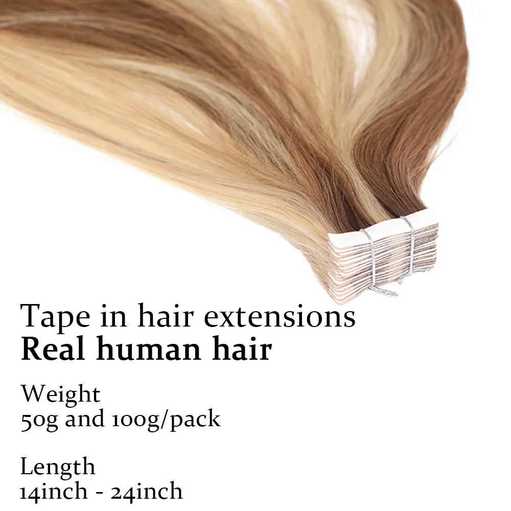 テープ式100%本物レミー人毛ブラジル産人毛ストレートエクス - Invisible Tape In Extensions Real Hair のレビューと価格