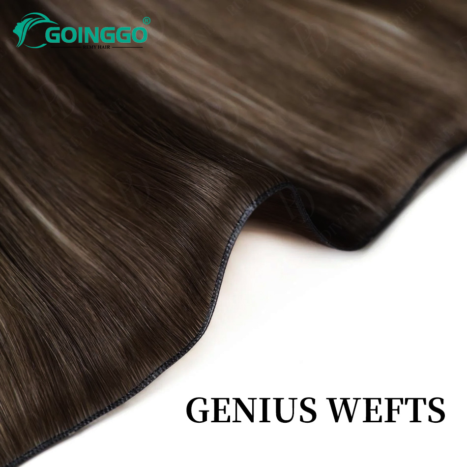 発送準備完了 Genius Weft ストレートナチュラル人 - Invisible Tape In Extensions Real Hair のレビューと価格