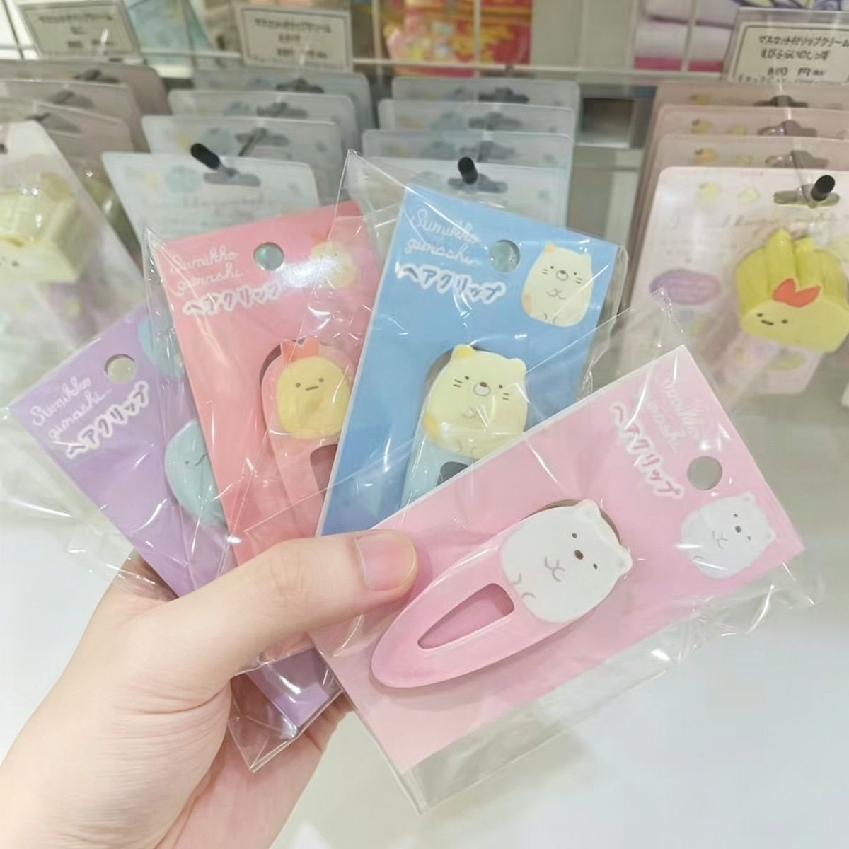 かわいい「すみっコぐらし」のサイドヘアクリップ、愛らしい前髪 - Hair Bundles のレビューと価格