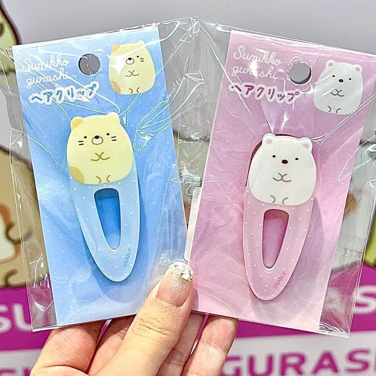 かわいい「すみっコぐらし」のサイドヘアクリップ、愛らしい前髪 - Hair Bundles のレビューと価格