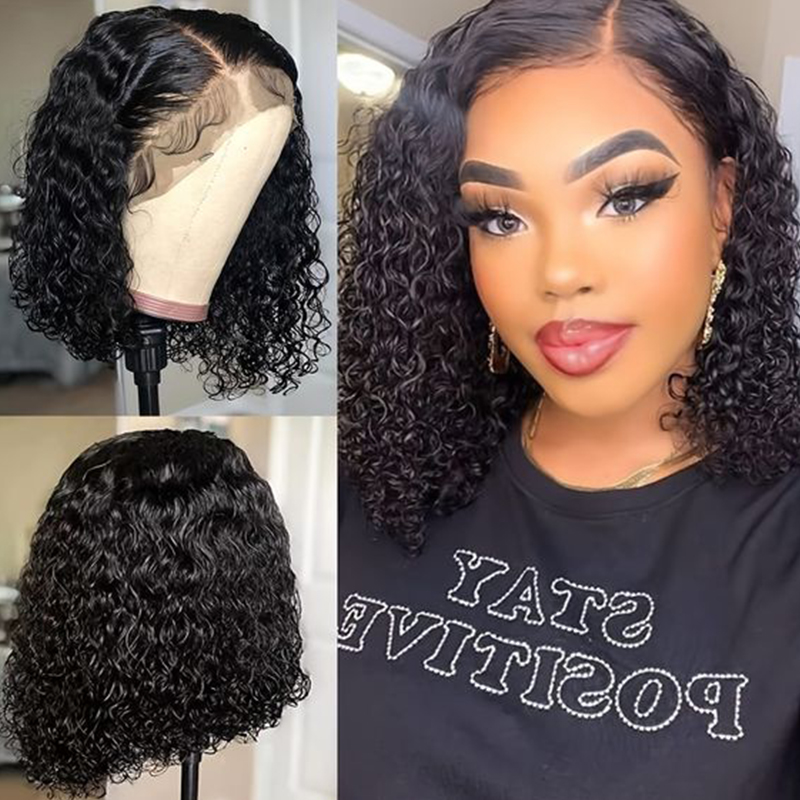 ディープウェーブウィッグ 人毛 180密度 プレカットレース - Glueless Wear And Go Human Hair Wig のレビューと価格