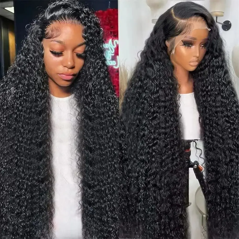 200密度、自然な色合いの、深めのウェーブのかかった人毛ウィ - Human Hair Wigs のレビューと価格
