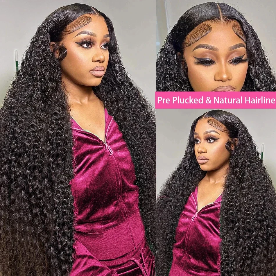 200密度、自然な色合いの、深めのウェーブのかかった人毛ウィ - Human Hair Wigs のレビューと価格