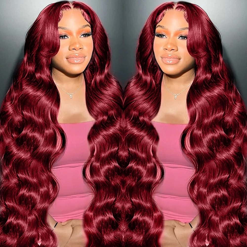 200密度、13x4のボディウェーブ・レースフロントウィッグ - Human Hair Wigs のレビューと価格