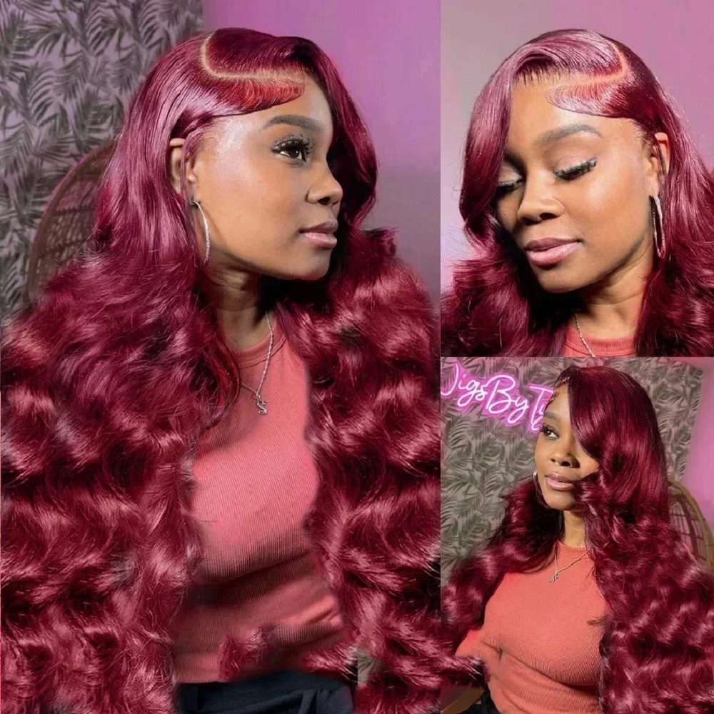 200密度、13x4のボディウェーブ・レースフロントウィッグ - Human Hair Wigs のレビューと価格