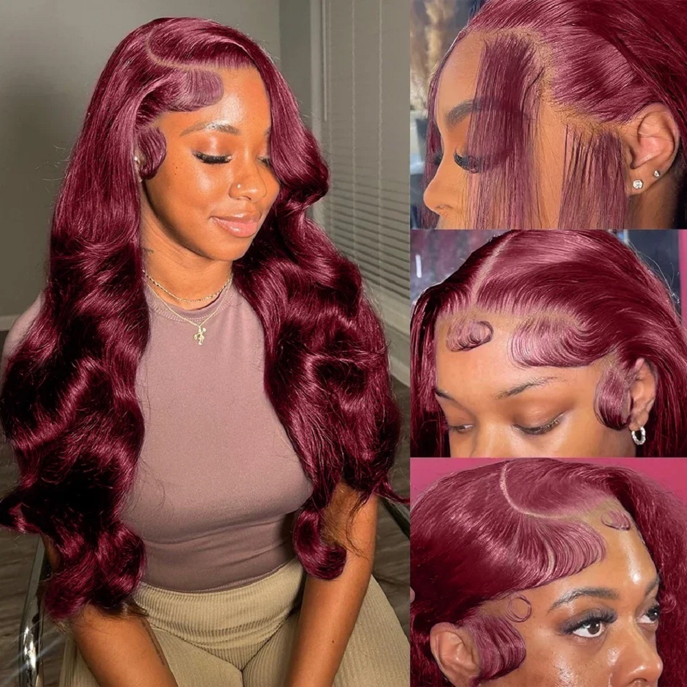 200密度、13x4のボディウェーブ・レースフロントウィッグ - Human Hair Wigs のレビューと価格